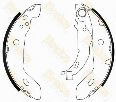 BRAKE ENGINEERING sh2511 -  Комплект тормозных колодок